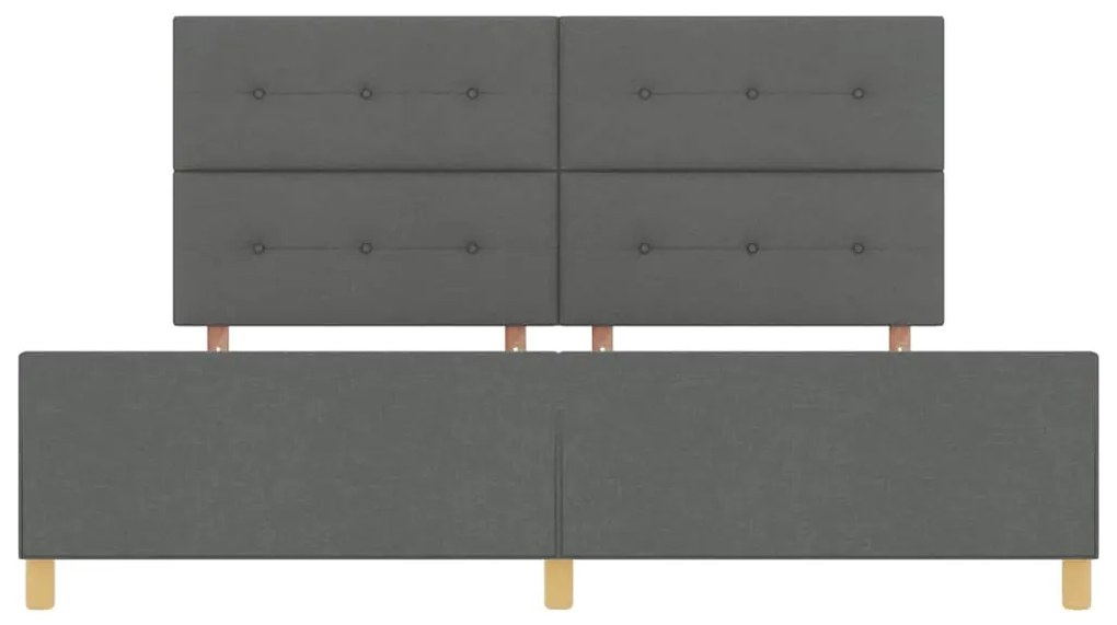 Estrutura de Cama vidaXL Cinza Escuro 200x200 cm em Tecido