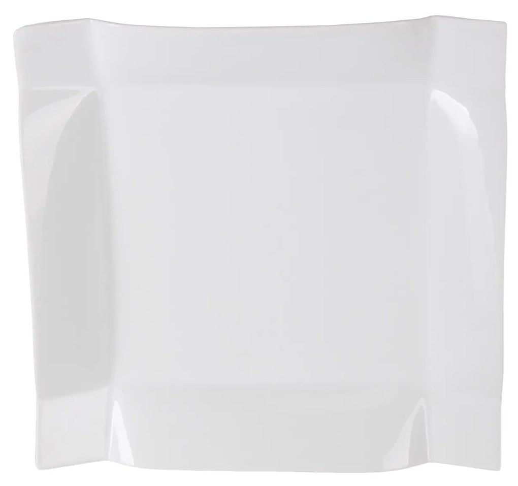 Prato Porcelana Habana Plano Branco 25X25X3.5cm