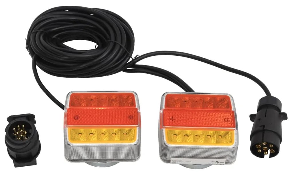 vidaXL Farolins de reboque 2 pcs lâmpada LED 12V vermelho