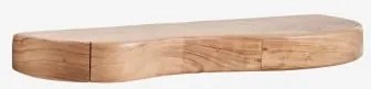 Estante De Parede Com Arrumação Em Madeira De Acácia Nireimi ↔︎ 90 Cm - Sklum