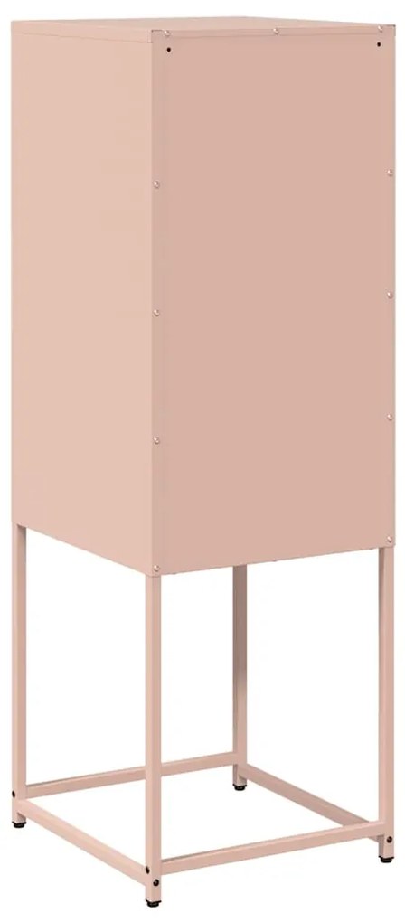 Aparador 36x39x107 cm aço laminado a frio rosa