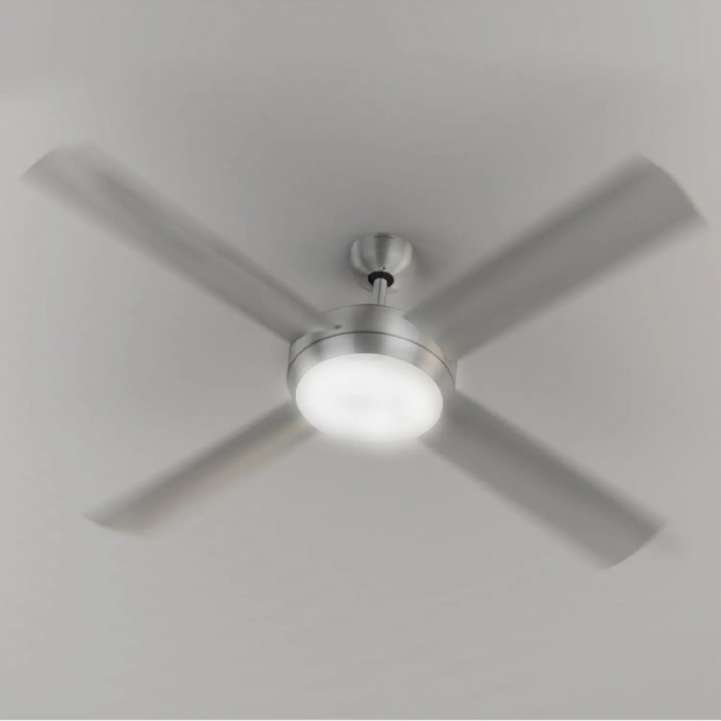 Ventoinha de teto EnergySilence Aero 570 52’’ com 4 pás, 60 W, lâmpada LED com função Verão/Inverno.