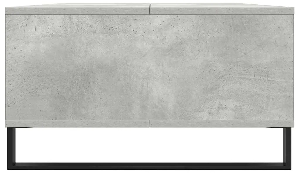 Mesa de centro 104x60x35 cm derivados madeira cinzento cimento