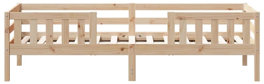 Cama sem colchão 75x190 cm madeira de pinho maciça