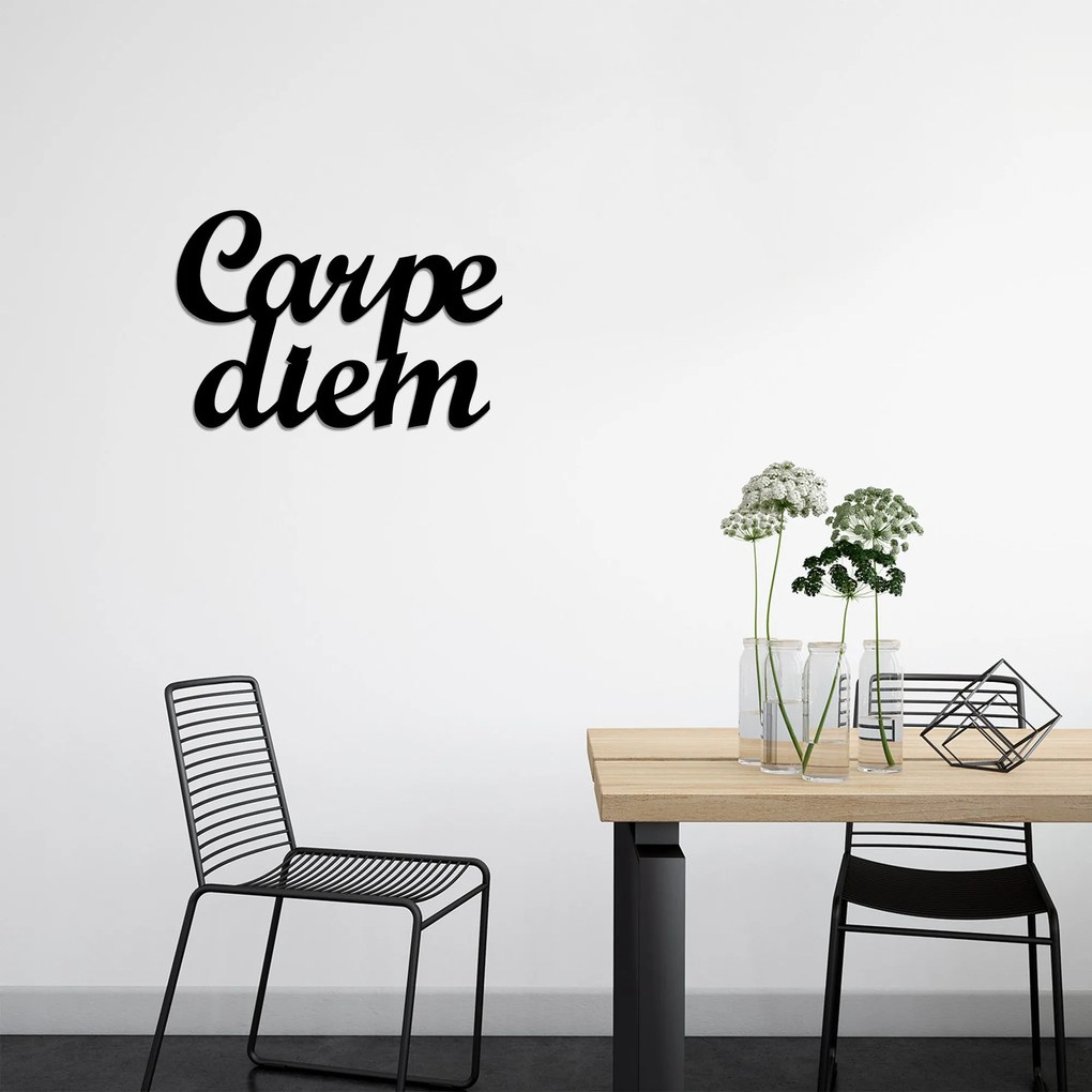 Acessório Decorativo de Parede Carpediem 1 – Preto – 50 x 38 cm