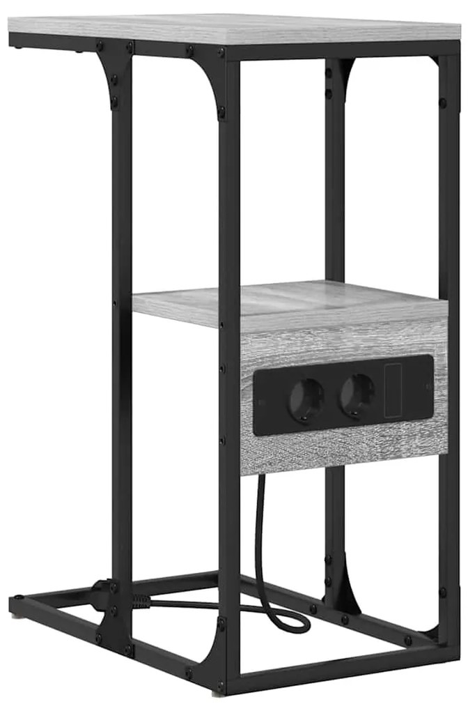Mesa-de-cabeceira Sonoma cinzento 41.5 x 26 x 60.5 cm