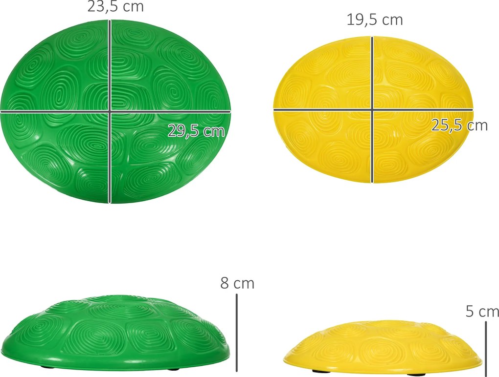 Conjunto de 8 Pedras de Equilíbrio Empilháveis com Base Antiderrapante para Equilíbrio e Promover a Coordenação Multicor