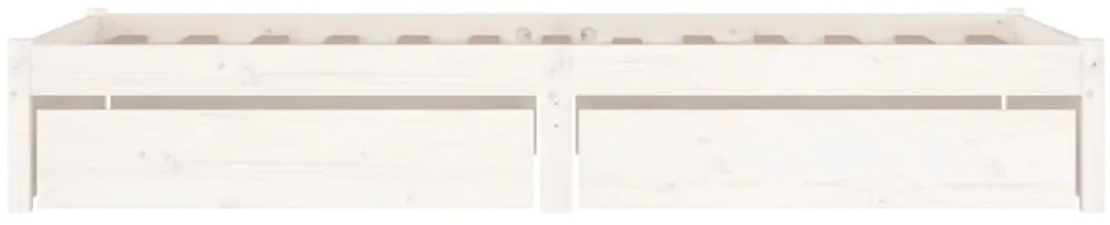 Estrutura de cama c/ gavetas 100x200 cm branco