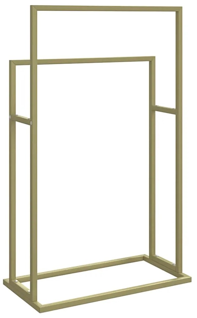 Toalheiro de pé 48x24x78,5 cm ferro dourado