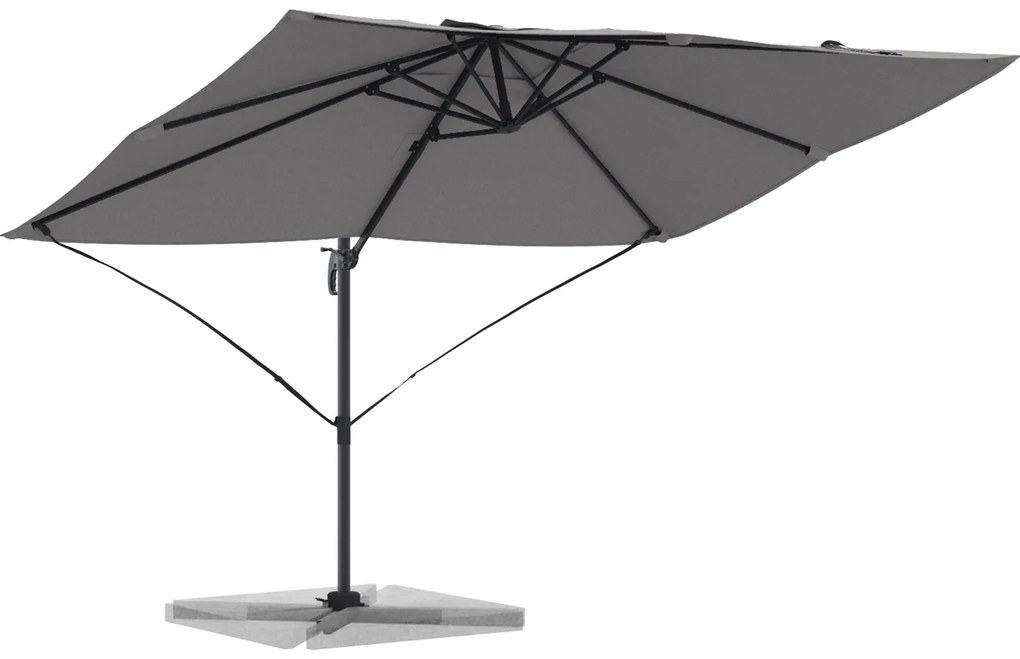 Guarda-sol de Braço Articulado Antracite