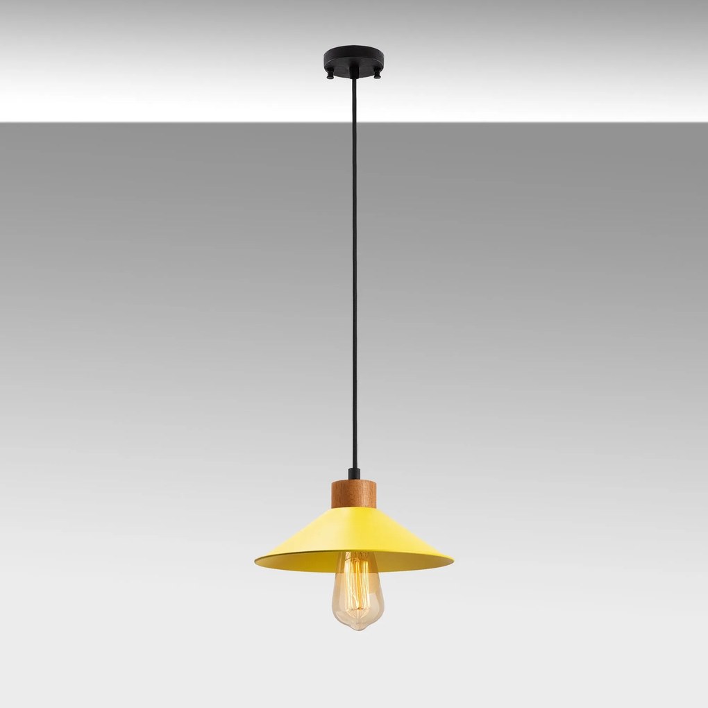Candeeiro de Teto GMN-00003 – Amarelo – 103 x 24 cm