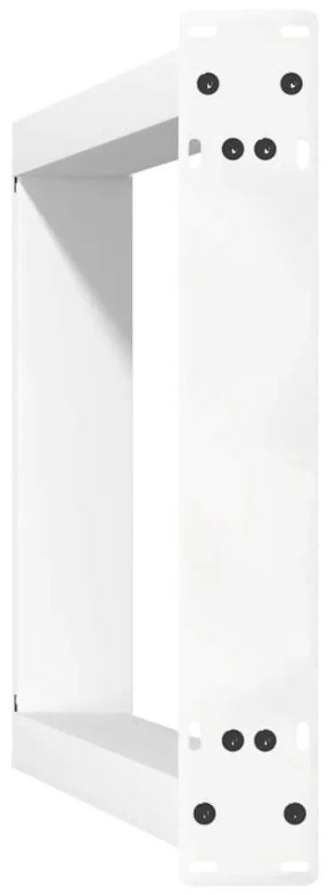 Pés de mesa de console em forma de U, 2 peças, branco, 28x(72-73) cm,