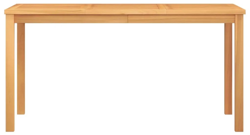 5 pcs conjunto de jantar p/ jardim madeira de teca maciça