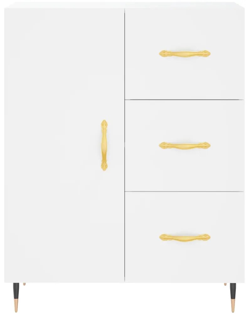Armário alto 69,5x34x180 cm derivados de madeira branco
