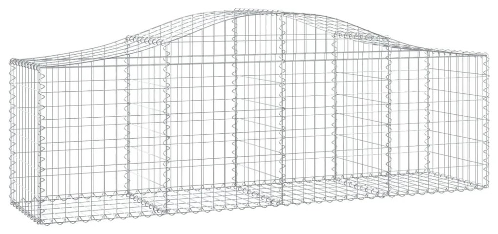Cestos gabião arqueados 12pcs 200x50x60/80 cm ferro galvanizado