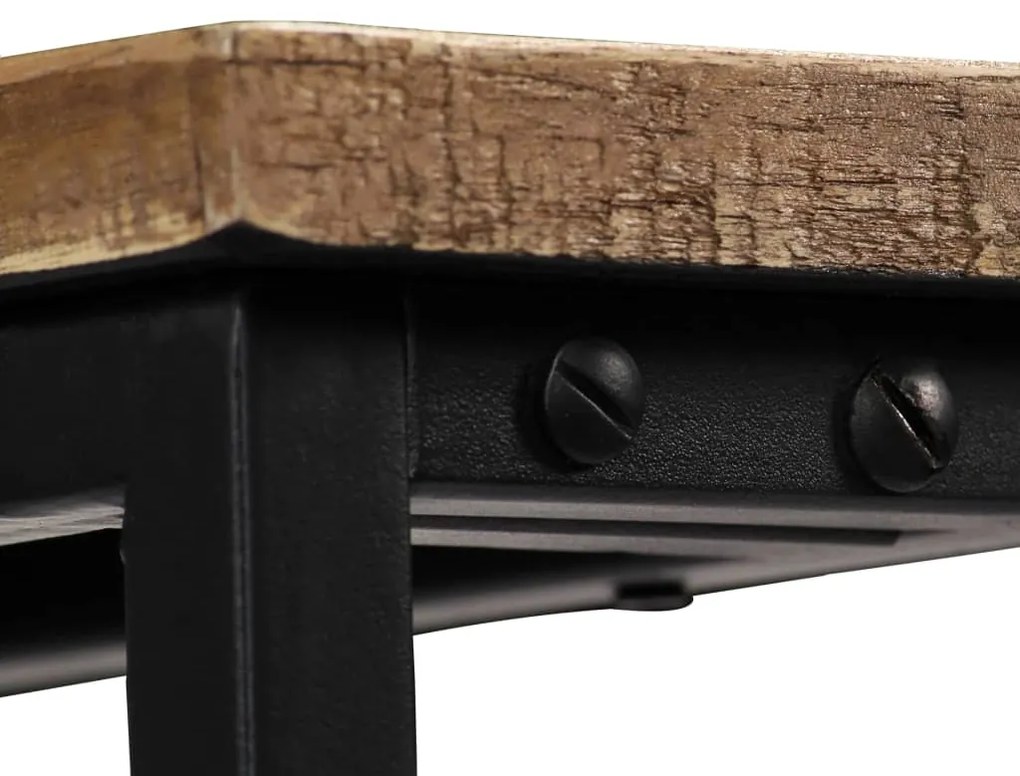 Mesa consola em teca reciclada maciça 90x30x76 cm