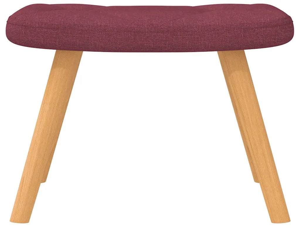 Cadeira de baloiço com banco tecido vermelho tinto