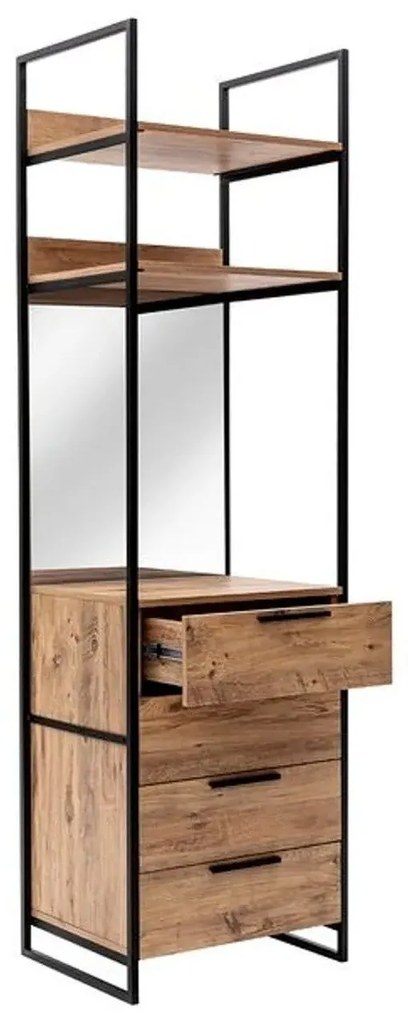 Roupeiro Dynamic – Pinho Atlântico – Largura: 64 cm Altura: 225 cm Pro
