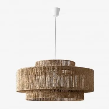 Lâmpada De Teto Suspensa Para Exterior Em Papel Trançado Kena Ø80 Cm - Sklum