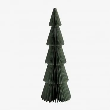 Árvore De Natal De Papel Jesper Baía Verde & ↑29,5 Cm - Sklum