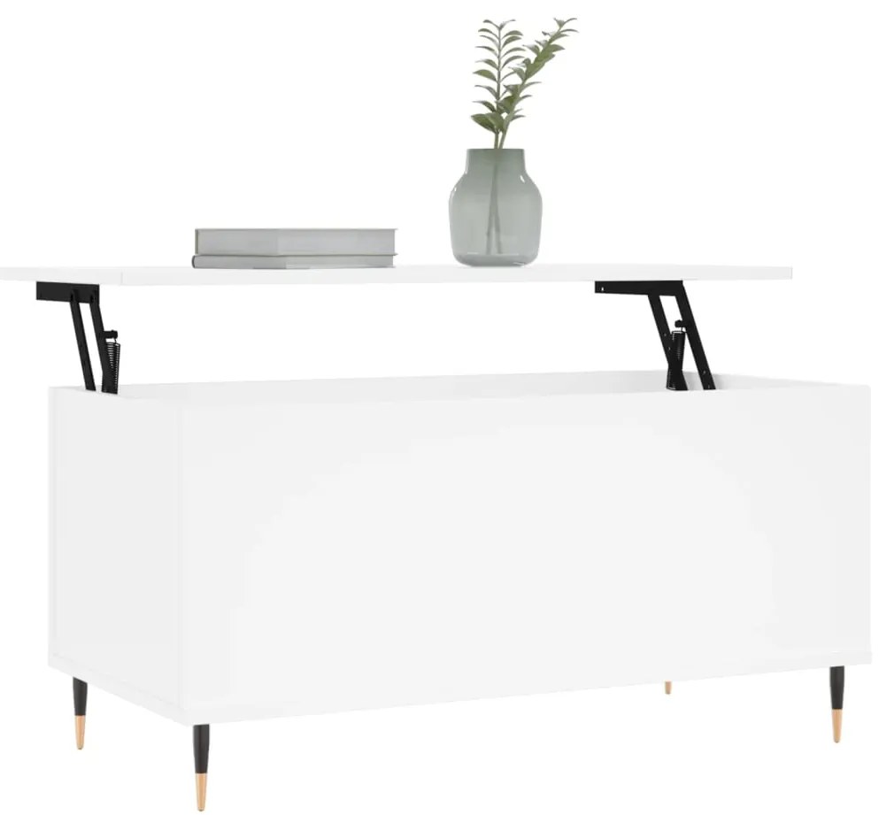 Mesa de centro 90x44,5x45 cm derivados de madeira branco