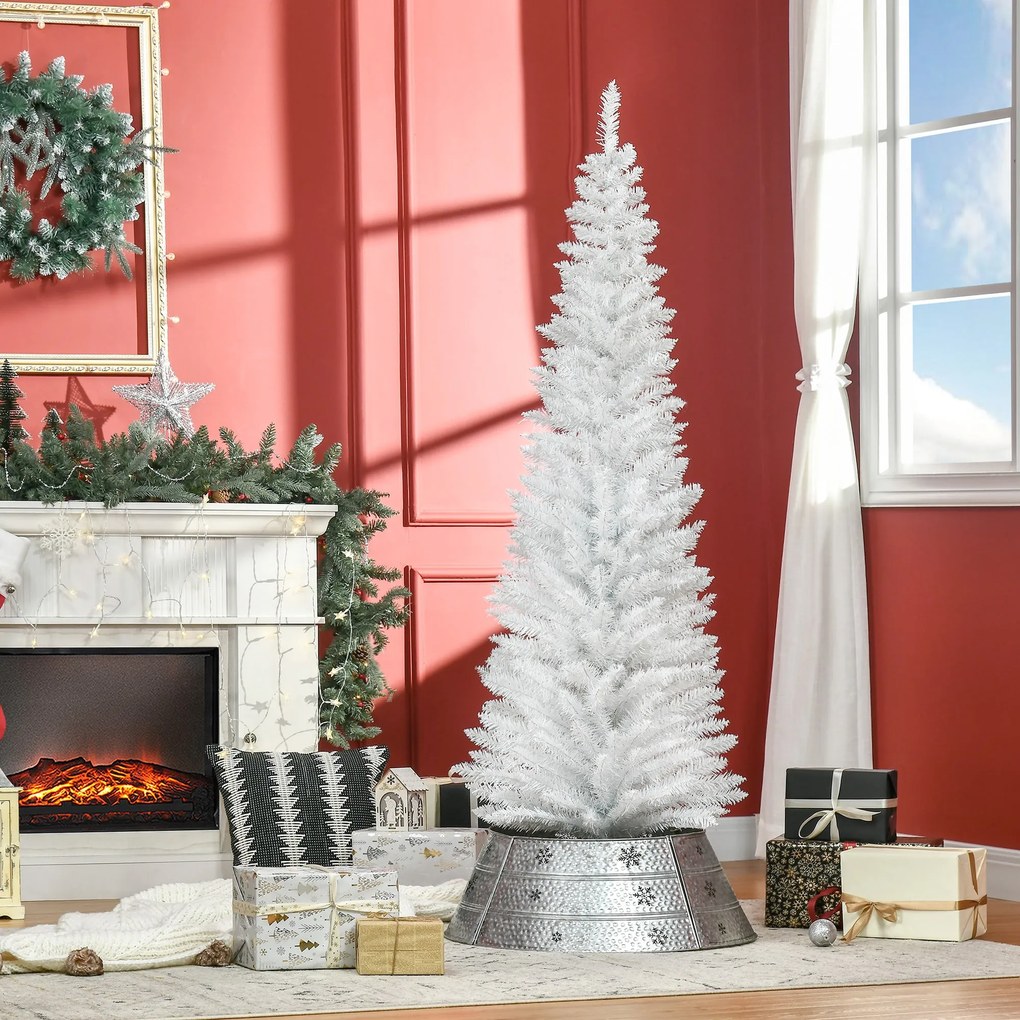 Árvore de Natal Artificial 180cm Ignífugo com 390 Ramos de PVC e Supor