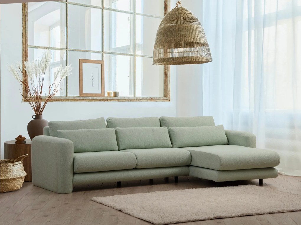 Sofá de Canto Lily – Verde – 290 x 165 cm