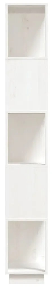 Estante/divisória 80x25x163,5 cm pinho maciço branco