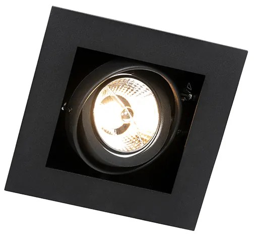 Foco embutido moderno preto ajustável - Oneon 70