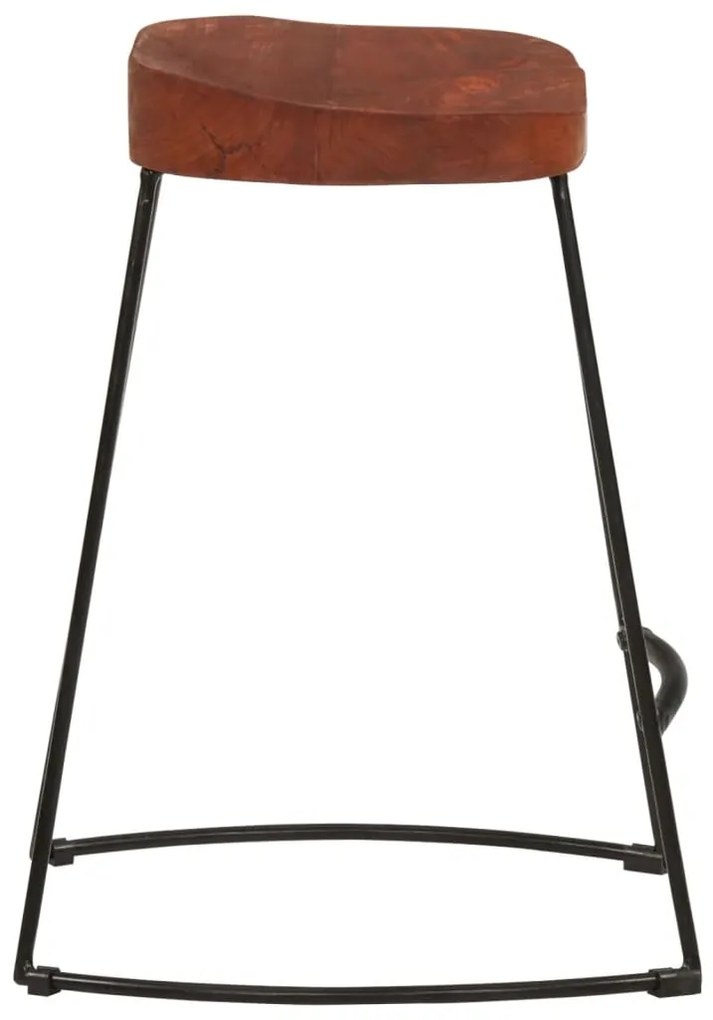 Bancos de bar Gavin 2 pcs 45x38x53 cm madeira mangueira maciça