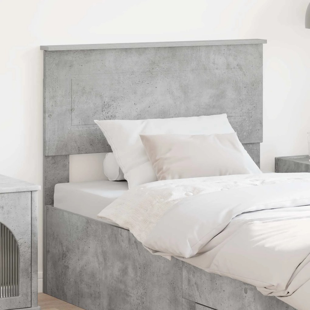 vidaXL Cabeceira Cinzento 75 cm Madeira processada