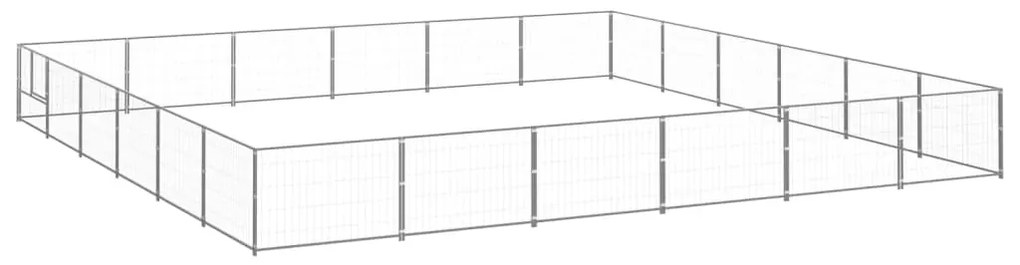 Canil para cães 36 m² aço prateado