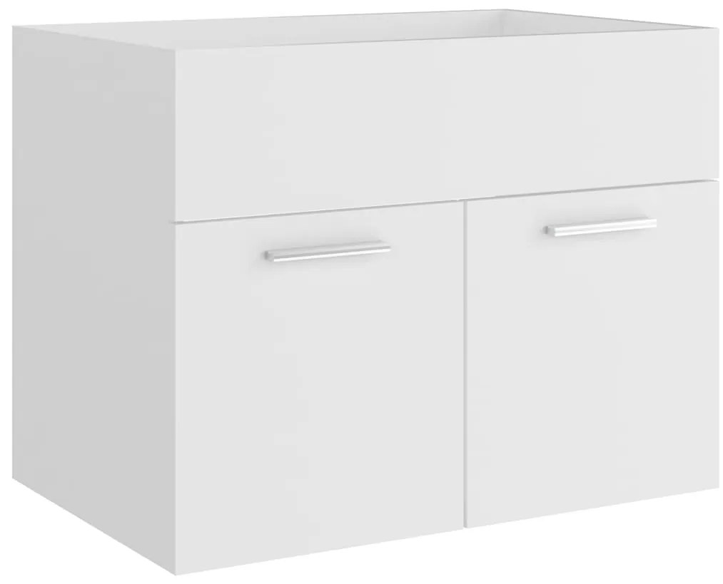 2 pcs conjunto móveis casa de banho derivados de madeira branco