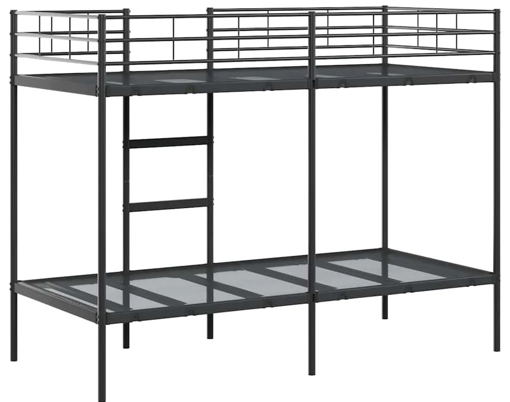 Beliche sem colchão 100x190 cm aço preto