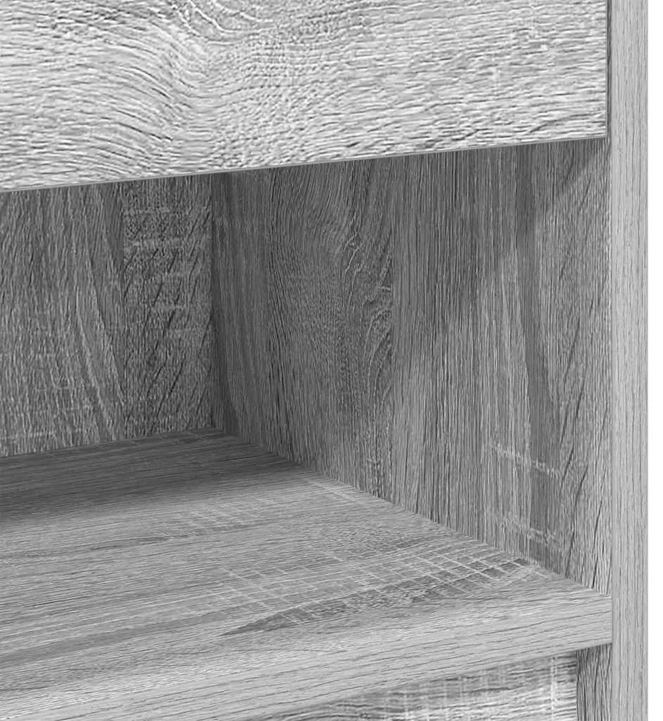 Mesas de cabeceira 2 pcs com gaveta 39x28x41 cm cinzento sonoma