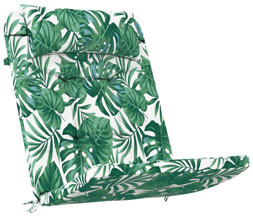 Almofada Tropical com Padrão de Folhas Padrão de Folhas Poliéster