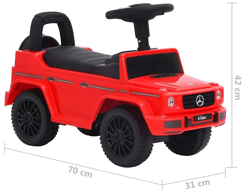 Andador carro Mercedes Benz G63 vermelho