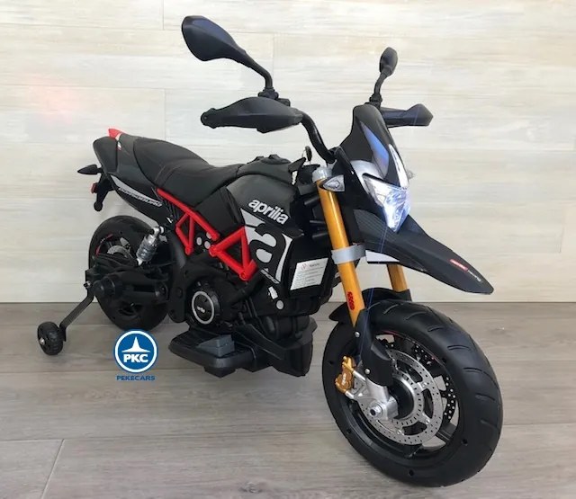 Moto criança eletrica Aprilia Dorsoduro 900 12V Preta
