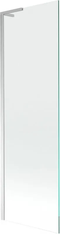 Mexen Next L divisória de banho 1-folha 60 x 150 cm, transparente, cromada - 895-060-000-03-00-01