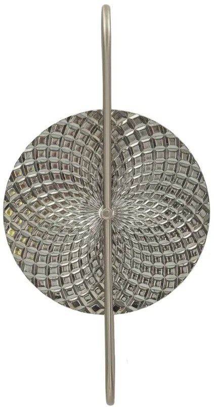 LÂMPADA DE PAREDE PRATA CM 28X15X54