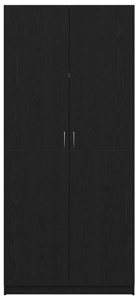 Guarda-roupa vidaXL Carvalho Preto 90x52x200 cm Madeira engenheirada