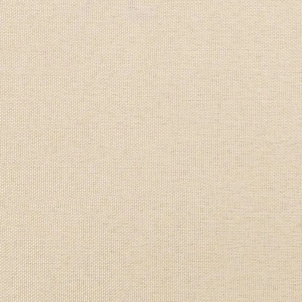 Estrutura de cama sem colchão 120x190 cm tecido creme