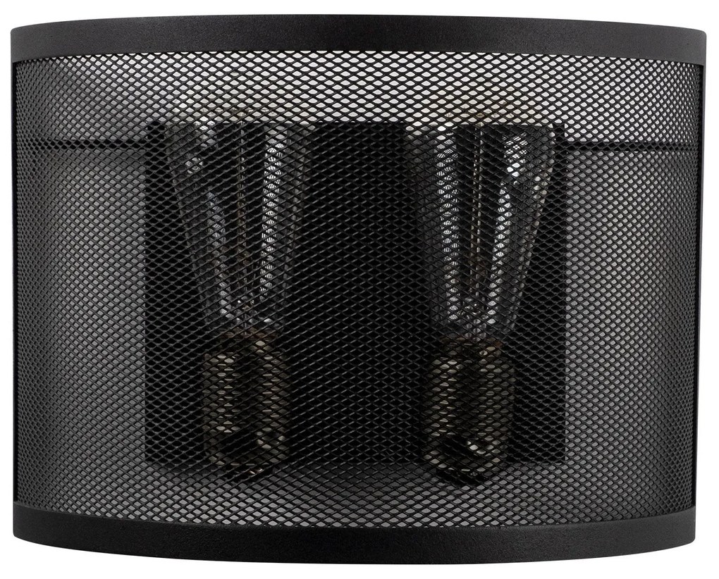 Candeeiro de Parede Amasra – Preto – 30 cm de Diâmetro