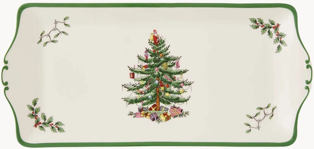 Travessa em porcelana Christmas Tree