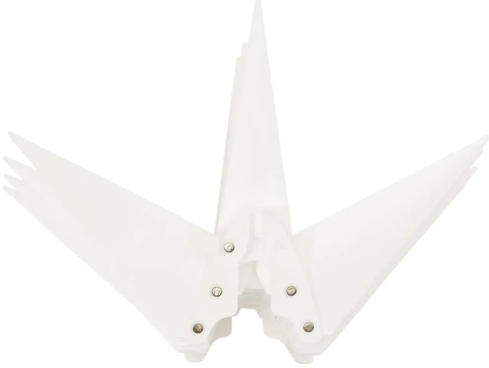 Luzes de Natal com LEDs 3 pcs dobrável branco