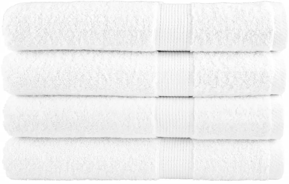 Toalhas de sauna premium SOLUND 4 pcs 80x200 cm 600 gsm branco