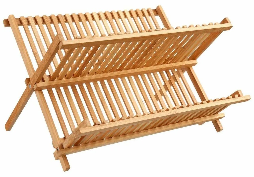 Escorredor de Louça 5five Dobrável Natural Bambu (42 x 33,5 x 25,5 cm)