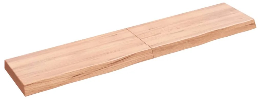 vidaXL Prateleira de parede 140x30x(2-6) cm carvalho tratado castanho
