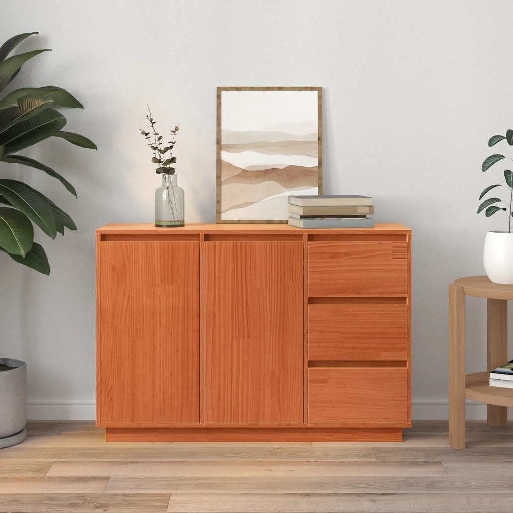 Buffet Castanho 111 x 34 x 75 cm Madeira de pinho maciça
