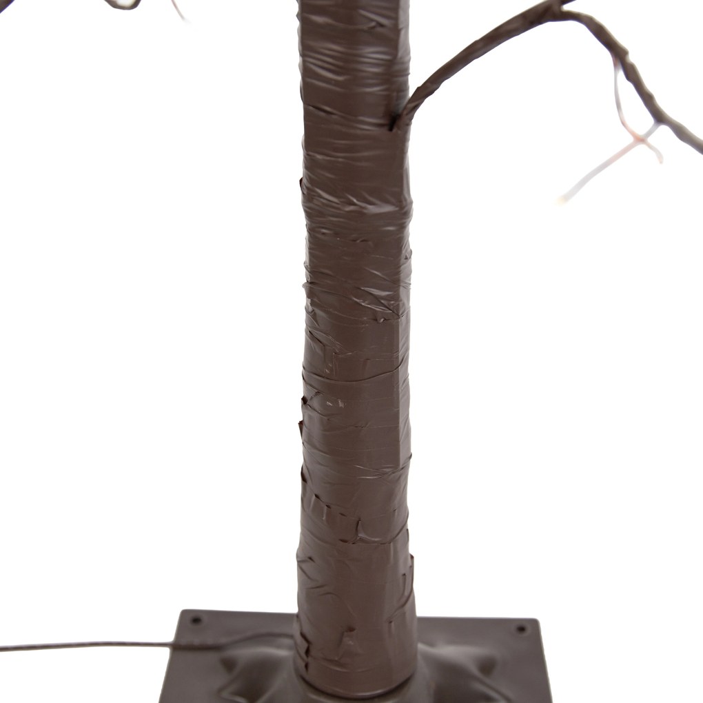 Candeeiro de pé de Natal Árvore castanho 120cm incl. LED com temporizador IP44 - Ki